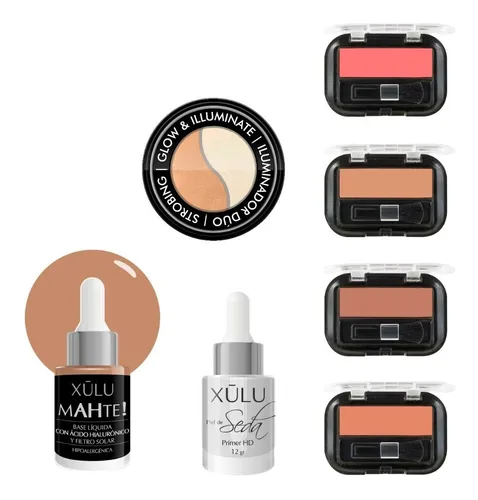 Kit De Maquillaje Basico Xulu Cosmeticos Kit De Maquillaje Basico Xulu Cosmeticos