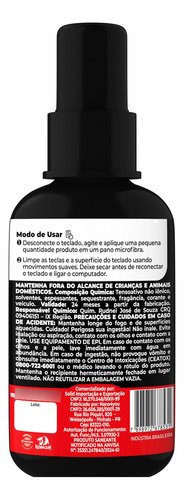 Limpa Teclados Redragon Keymate 60ml Nano Limpeza Profunda
