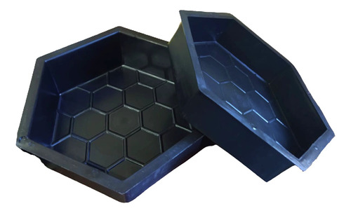Kit Com 24 Formas Hexagonais Sextavadas Estriadas 25x25x06cm