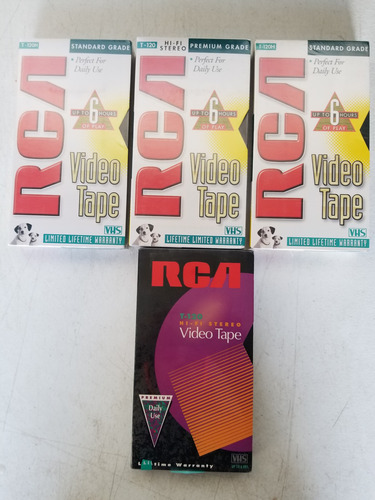 Lote De 4 Video Tape Vhs Rca Virgen (Usado)