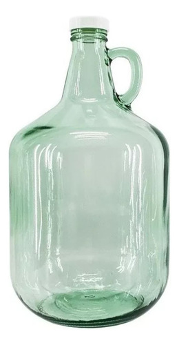 Botellas De 4 Litros De Vidrio Y Tapas (caja Con 6 Piezas) Verde Georgia