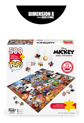 Pop! Puzzle Mickey Spooky - 500 Pzs Rompecabezas Disney