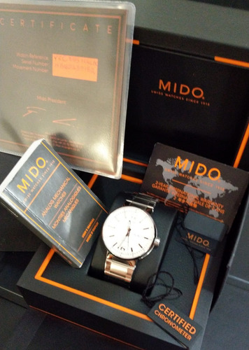Reloj Mido Great Wall Certificado Cosc A Meses Sin Intereses Acero Inoxidable Acero Inoxidable Blanco (Usado)