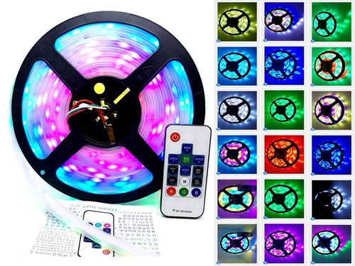 Imagem 1 de 6 de Fita Led Luz Digital Efeitos Coloridos 5050 Rgbw Ip67 5mts