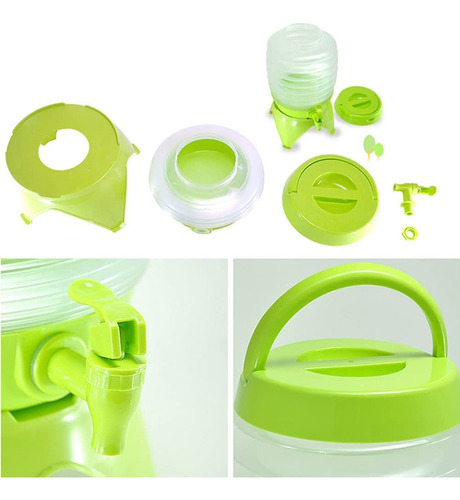 Dispensador De Agua Jugos Plegable - Incluye Base Y Canilla