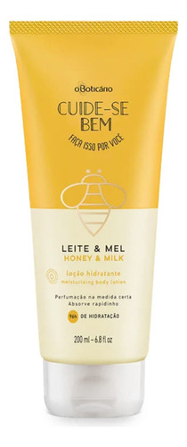  Loção Corporal Cuide-se Bem Leite E Mel 200ml