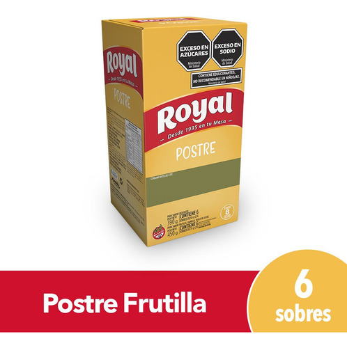 Postre De Frutilla Royal X 6 Unidades