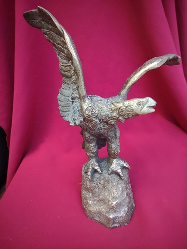 Aguila Muy Antigua De Bronce,pesa 3 Kilos 200 Gramos