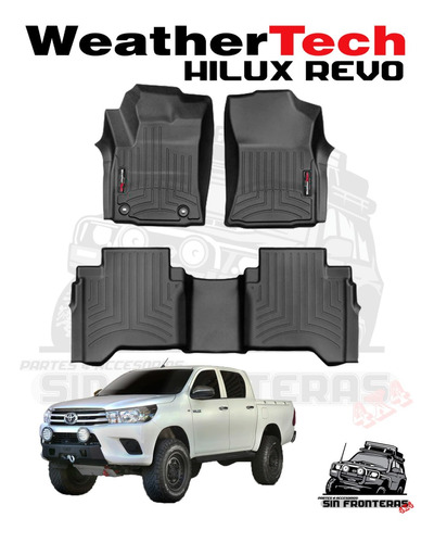 Alfombras Weathertech Tipo Bandeja Para Hilux Revo