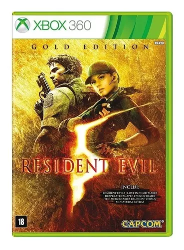 Jogo Xbox 360 Usado Resident Evil 5 Original Mídia Física - Power Hit Games