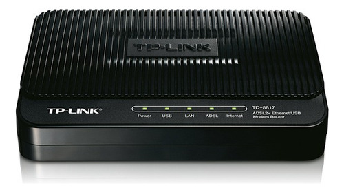 Módem Router Tp-link Td-8817 Negro