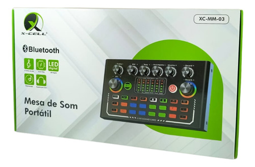 Mesa De Som Profissional Live Usb C Bluetooth Efeitos