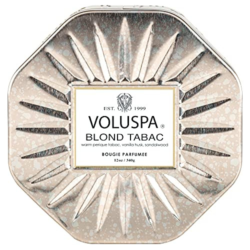 Voluspa Vela Blond Tabac | Lata De 3 Mechas | Todas Las Mech