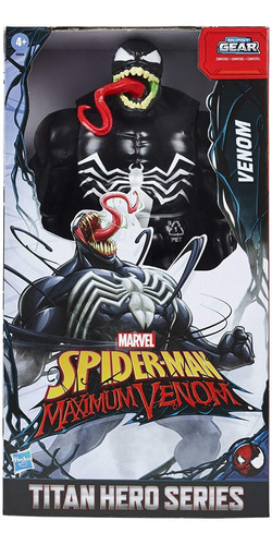 Muñeco Marvel Maxium Venom Spiderman Blast Gear Titan Hero S