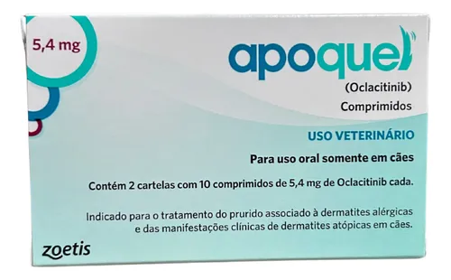 comprar Apoquel 5,4mg Antialergico Anti Coceira Para Cachorro 20cp