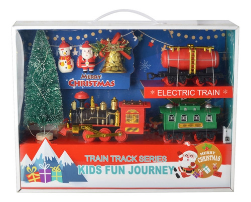 Set De Tren Navideño Con Luces Eléctricas Y Música