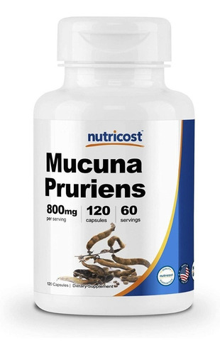 Mucuna Pruriens 800 Mg Nutricost  120 Capsulas 