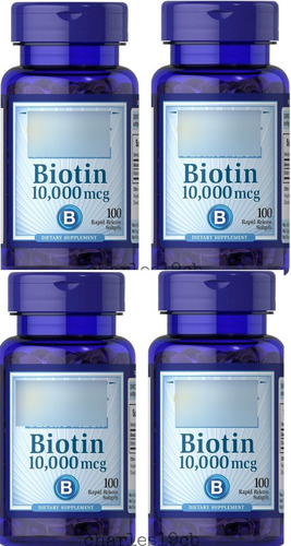 Ojo 10.000 Mcg Biotina Biotin 400 Cap Cabello Envio Gratis