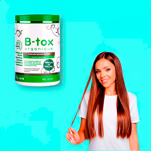Mascara Fattore Botox Sem Formol 1kg Organique