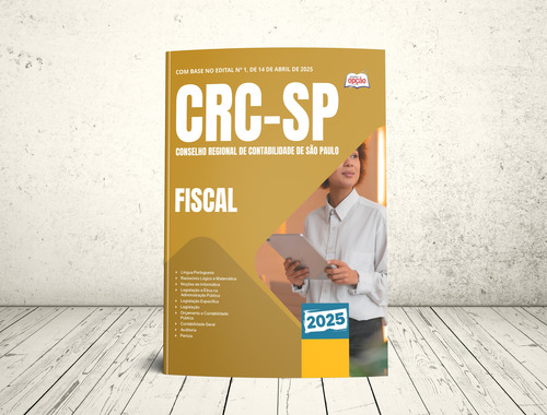 Apostila Crc Sp 2025 - Fiscal Do Conselho Regional De Contabilidade Do Estado De São Paulo - Editora Opção