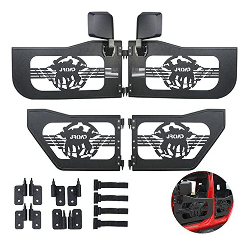 Jroad Compatible Con Puertas Tubulares Jeep Wrangler 07-18 J