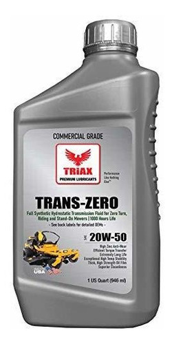 Imagen 3 de 4 de Transmisión Triax Zero 20w-50 Aceite De Transmisión Hidro-es