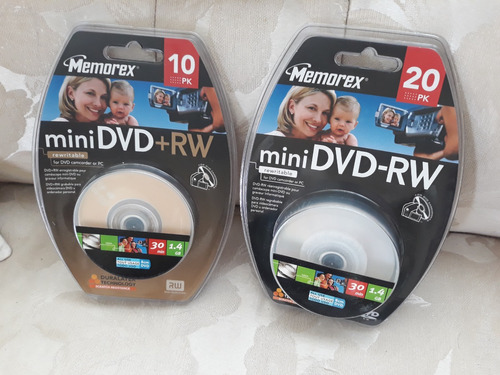 Mini Dvd Regrabable Dvd-rw 30 Min 1.4 Gb Caja 10 Y 20 Unidad