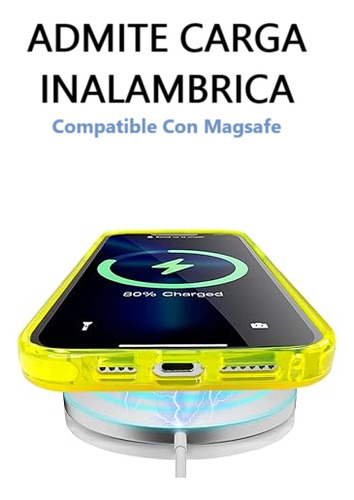 Carcasa Neon Con Lentes Para iPhone 14 14 Pro 14 Pro Max