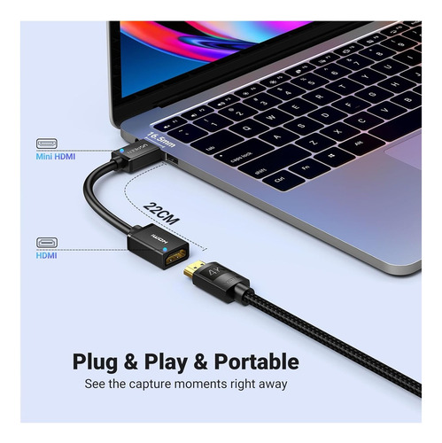 Adaptador Convertidor Mini Hdmi Macho A Hdmi Hembra Ugreen 4