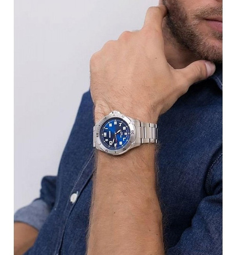Relógio Orient Masculino Mbss1155a D2sx Azul Oferta Analogo