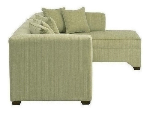 Seccional Metropolis Derecho Chenille Verde/ Muebles América