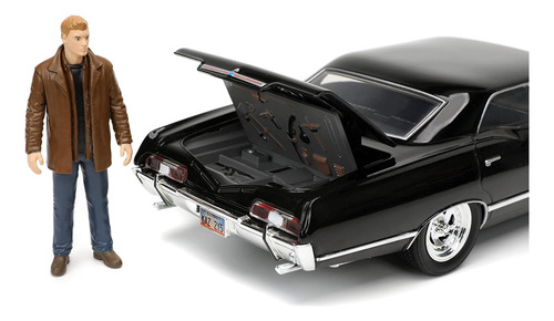 Supernatural 1:24 1967 Chevy Impala Die-cast Car W/dean W...