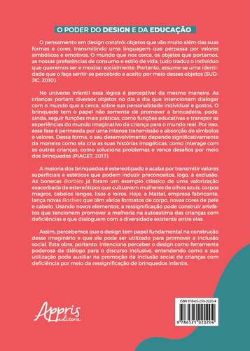 Design de Brinquedos: Ressignificando Trajetórias, de Lins Cerqueira, Clara Santana. Editorial Appris Editora e Livraria Eireli - ME, capa mole em português, 2022
