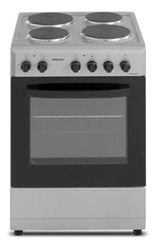 Cocina Philco Phch060 Eléctrica 4 Hornallas 60cm Plateado