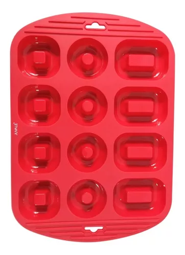 Molde redondo de silicona para hornear de 6 pulgadas, juego de 2 unidades,  sin BPA, herramienta de cocina para hornear rojo y azul con separador de