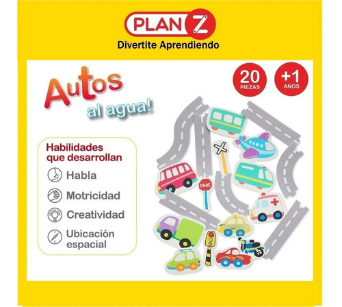 Imagen 5 de 8 de Autos Al Agua Figuras De Goma Eva Para El Baño Plan Z
