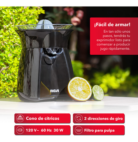 Rca Exprimidor Eléctrico Rc-8004n Negro 30w Negro