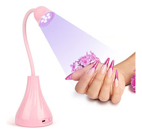 Lámpara De Uñas Led Uv, Mini Secador De Uñas Portátil, 3