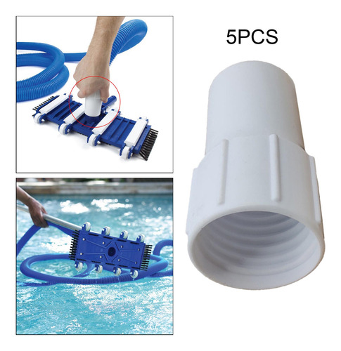 5 Piezas De Plástico Roscado Para Piscina Aspiradora Puños