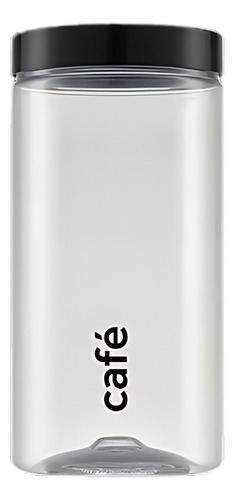 Pote Mantimentos Premium 2 Litros Com Tampa Preta - Modelos Cor Café