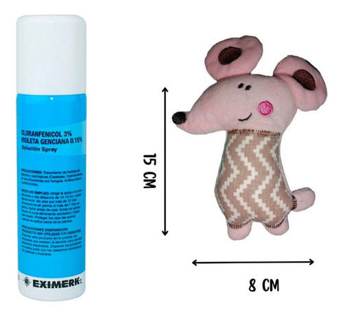 Cloranfenicol Spray Desinfectante 63,2grs Y Peluche Elefante