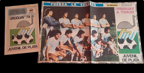 Revista Y Póster Juvenil Del Plata 1979 Uruguay Campeón 