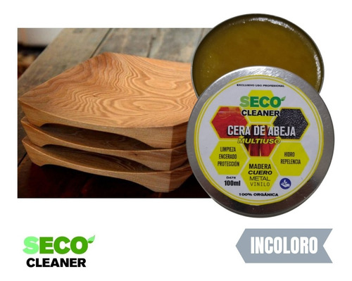 Cera De Abeja 100ml Cura Madera Cruda Tabla De Picar Mate