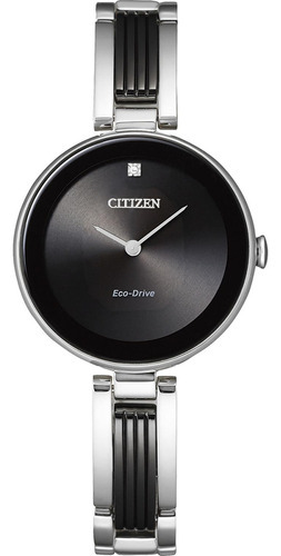 Reloj Citizen Eco Drive Axiom Ex153850e Para Mujer Original Color de la correa Multicolor Color del bisel Plateado Color del fondo Negro