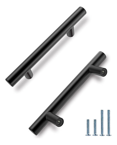 30 Manijas Manillas De Acero Inoxidable Para Gabinetes Negro