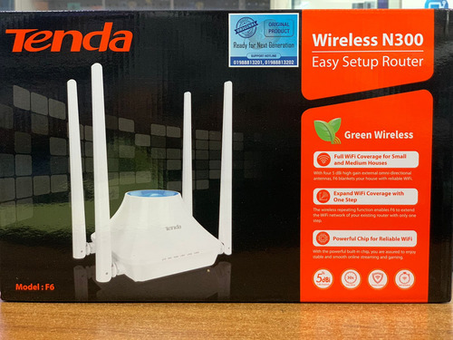 Router Tenda F6  Easy Setup 4 Antenas Wifi 300mbps 