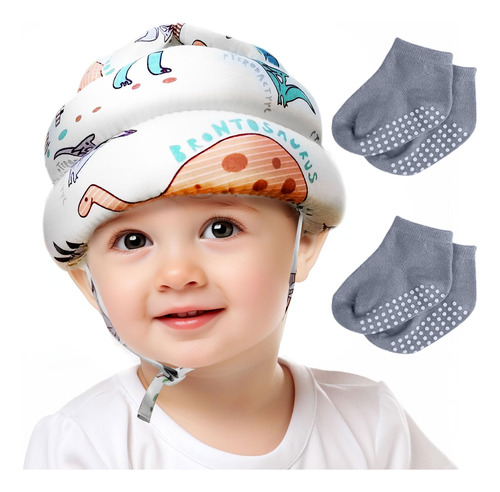 Protector De Cabeza De Bebe, Ajustable Y Suave, Gorro De Seg