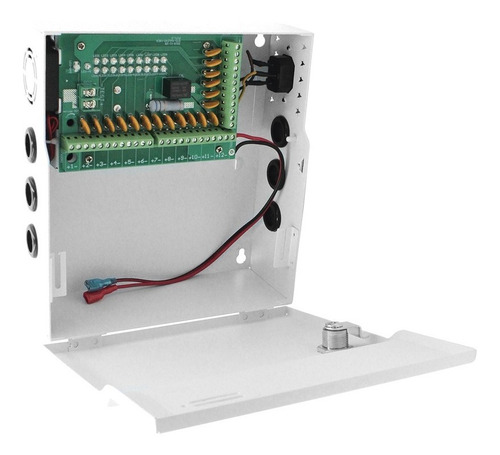 Imagen 6 de 6 de Fuente Cctv 12v A 20amp 18ch Para Cámaras, Soporta Batería