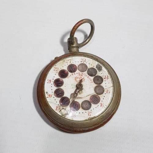 Antiguo Reloj Bolsillo Roskopf Cuadrante Esmaltado Mag 62211