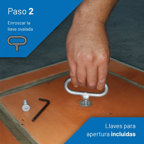 Tapa Cámara Inspección Galvanizada Altura 8 Cm 40x40 Libres